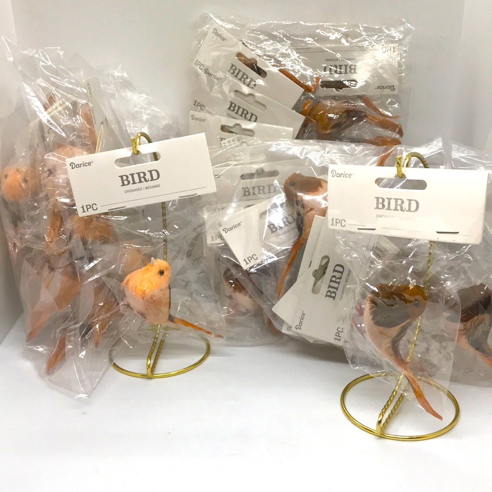 Darice Arts Crafts 3 Dozen Faux Birds for Crafting